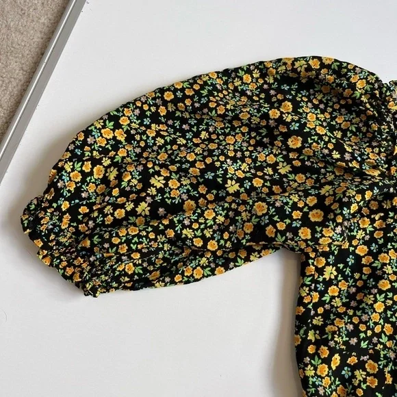 Faithfull the Brand Black and Yellow Floral Romper - Picture 5 of 6